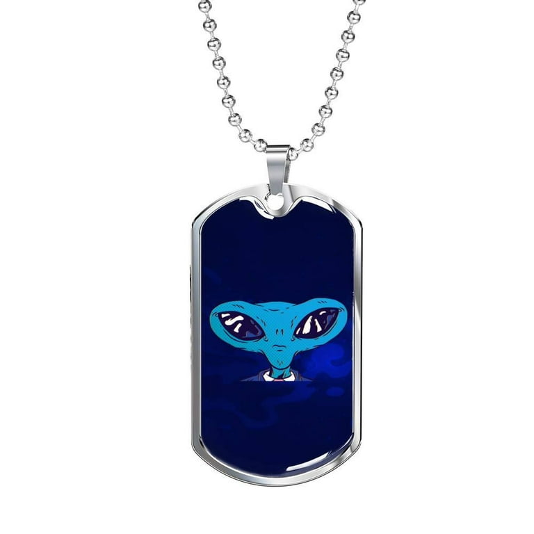Alien head cheap necklace