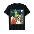 thumbnail image 1 of Alien UFO Funny Raccoon Whisperer Cute Trash Panda Vintage Mystery T-Shirt, 1 of 5