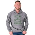 thumbnail image 1 of Alien UFO Passing Through Cute Funny Unisex Plus Fleece Graphic Hoodie Brisco Brands 2X, 1 of 5