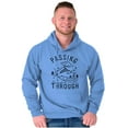 thumbnail image 1 of Alien UFO Passing Through Cute Funny Unisex Plus Fleece Graphic Hoodie Brisco Brands 2X, 1 of 5