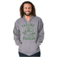 thumbnail image 1 of Alien UFO Passing Through Cute Funny Unisex Fleece Graphic Zip Up Hoodie Brisco Brands 2X, 1 of 5