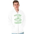 thumbnail image 1 of Alien UFO Passing Through Cute Funny Zip Up Hoodie Men's Women's Brisco Brands S, 1 of 6