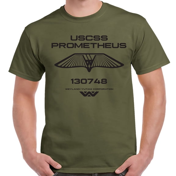 Alien USCSS Prometheus Military Green Shirt-Small