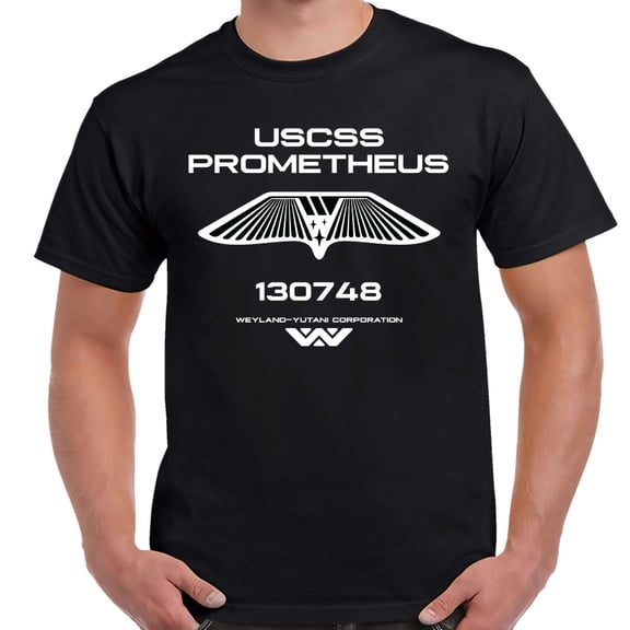Alien USCSS Prometheus White Logo Adult Shirt-Small