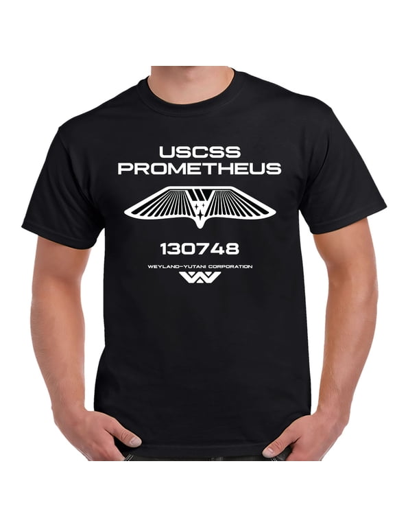 Alien USCSS Prometheus White Logo Adult Shirt-XL