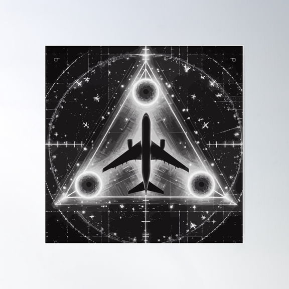 Alien Uap Orbs Poster Wall Art, Modern Wall Decor For Living Room Bedroom, 24x24 UNFRAMED