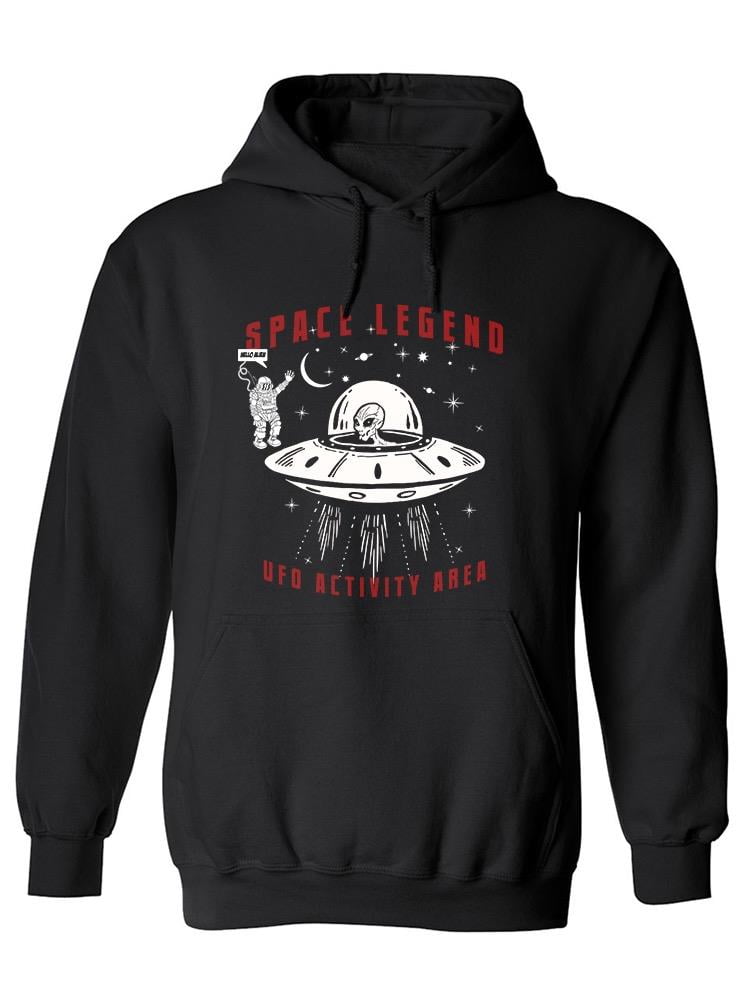 Alien Ufo Activity Hoodie Men -Image by Shutterstock, Male x-Large ...