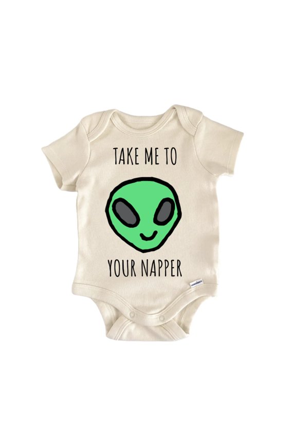 Alien Ufo Nap Space Infant Gift Baby OnesieĀ®
