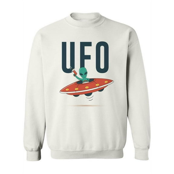 Alien Ufo Spaceship Sweatshirt Women -Image by Shutterstock, Female x-Large