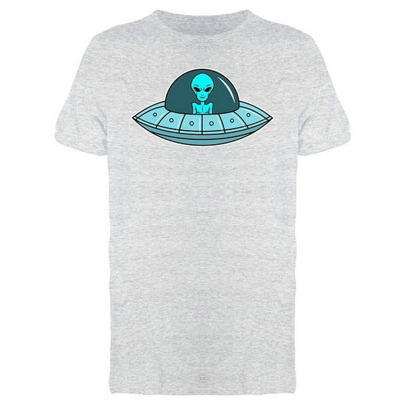 Alien Ufo T-Shirt Men -Image by Shutterstock, Male 3X-Large