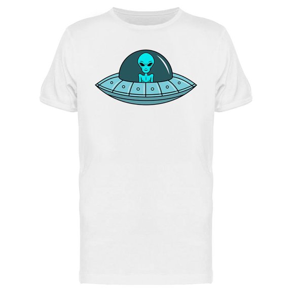 Alien Ufo  T-Shirt Men -Image by Shutterstock, Male Small