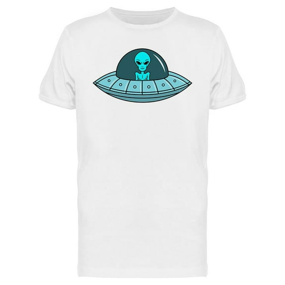 Alien Ufo T-Shirt Men -Image by Shutterstock, Male Small