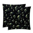 thumbnail image 1 of Alien Velvet Throw Pillow Covers Set of 2 - Sizes 16x16, 18x18, 20x20 Inches - Decorative Pillows with Unique Patterns for Various Occasions - Throw Pillow Inserts Included, 1 of 6