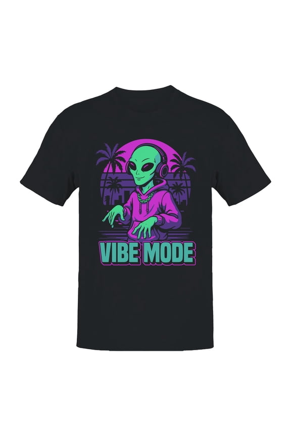 Alien Vibe Mode: Cosmic Groove Men's T-shirt