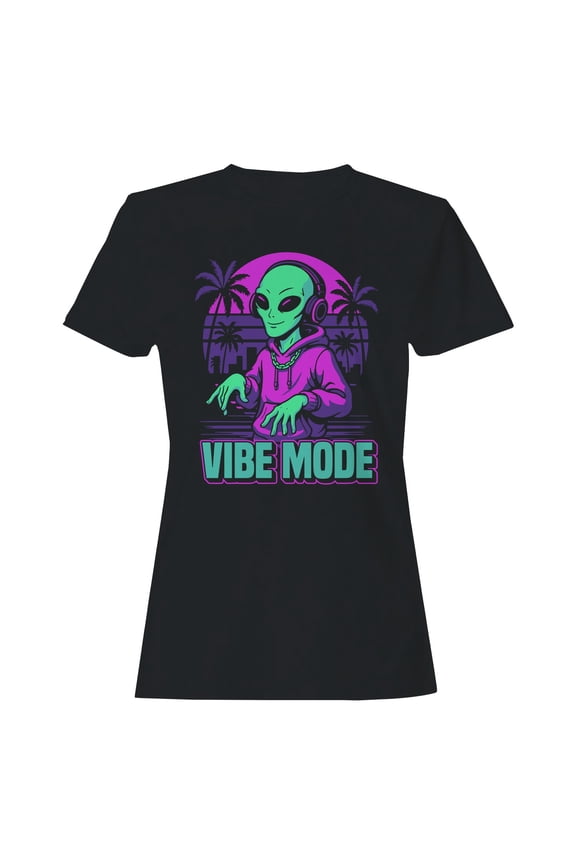 Alien Vibe Mode: Cosmic Groove Women's T-shirt
