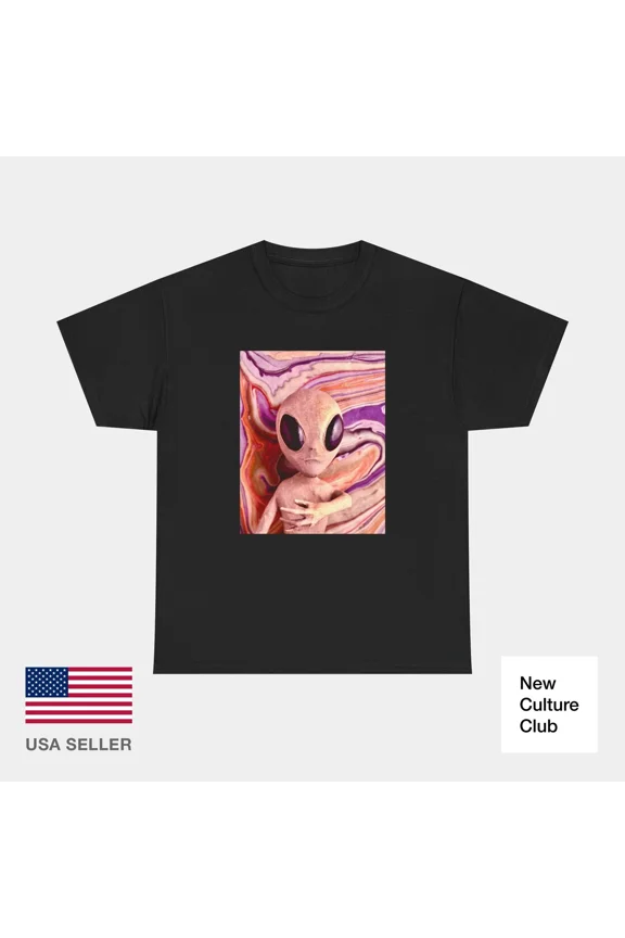 Alien Visitor Workshop Skateboard 00s Skateboard Vintage Classic TShirt Print