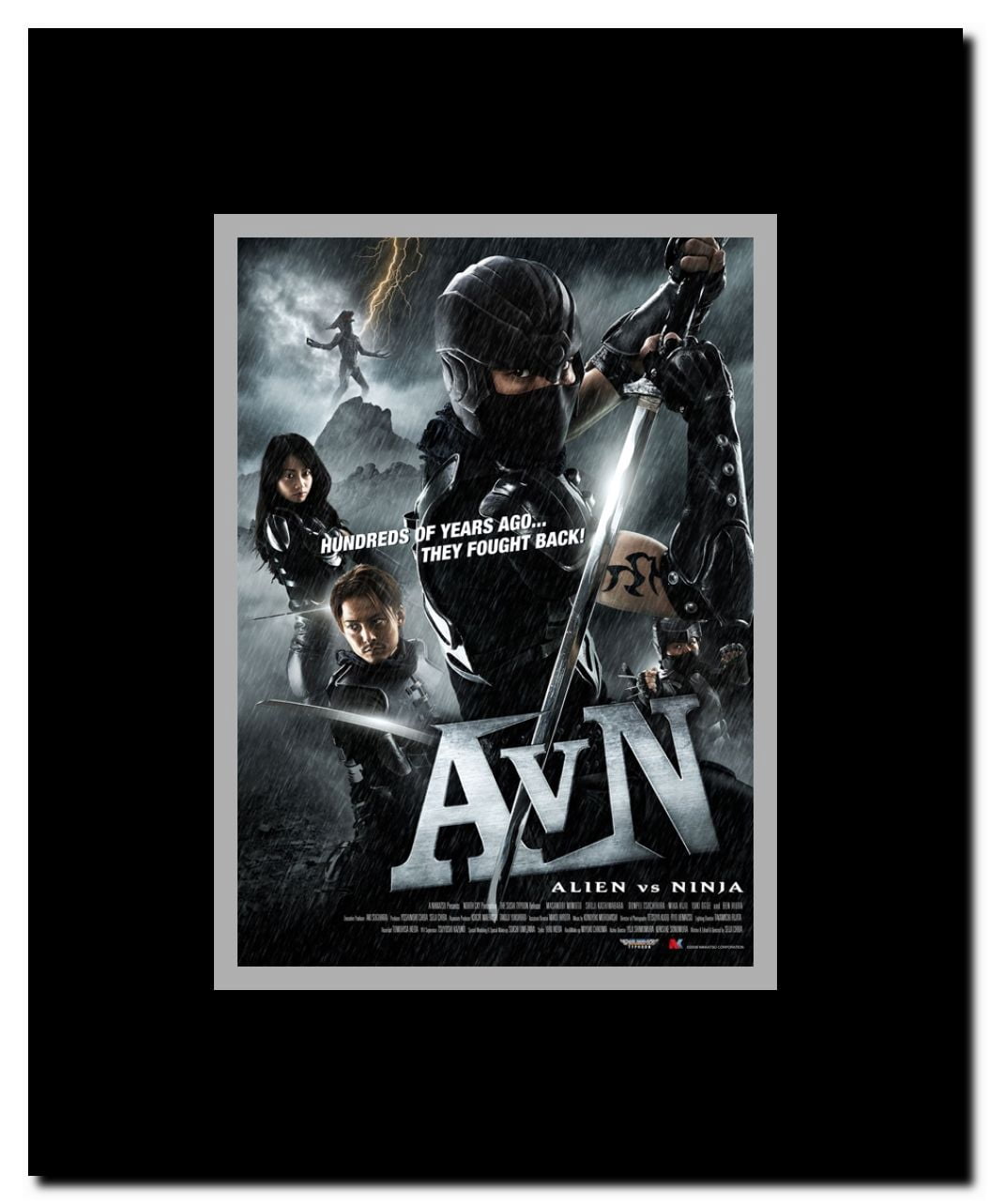 Alien Vs. Ninja Framed Movie Poster