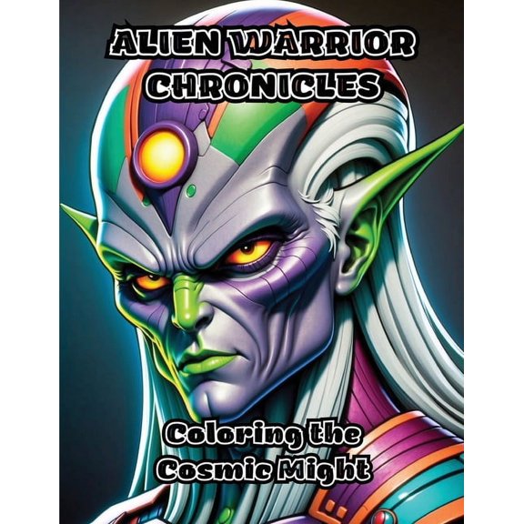 Alien Warrior Chronicles: Coloring the Cosmic Might, (Paperback)