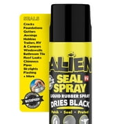 Alien Waterproof Sealant Spray Black Caulk 14 oz Liquid Rubber Seal Insulate for Indoor Outdoor