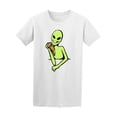 thumbnail image 1 of Alien With Pizza Hand Drawn Tee Men's -Image by Shutterstock, 1 of 2
