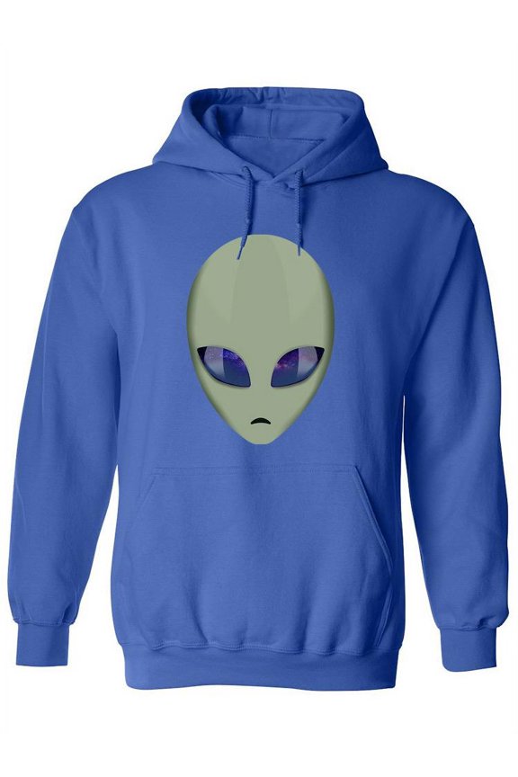 Alien With Space Eyes Hoodie Women -SPIdeals Designs, Female Medium