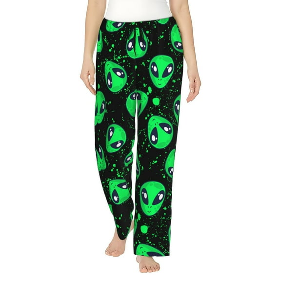 Alien Women'S Pajama Pants Drawstring Pj Bottoms Pants With Pockets X-Large