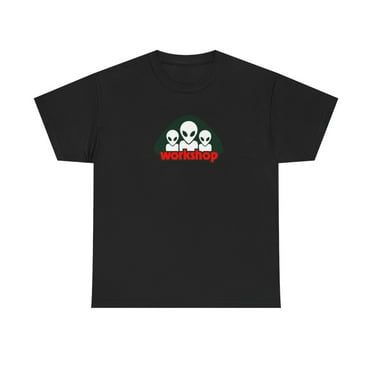 Alien Workshop 3 Aliens Black Retro Skateboarding T Shirt Design