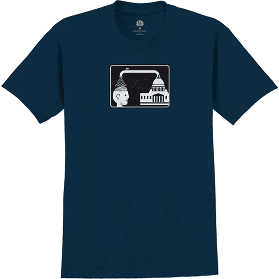 Alien Workshop Brainwash Short Sleeve T-Shirt Navy, Medium, Men's