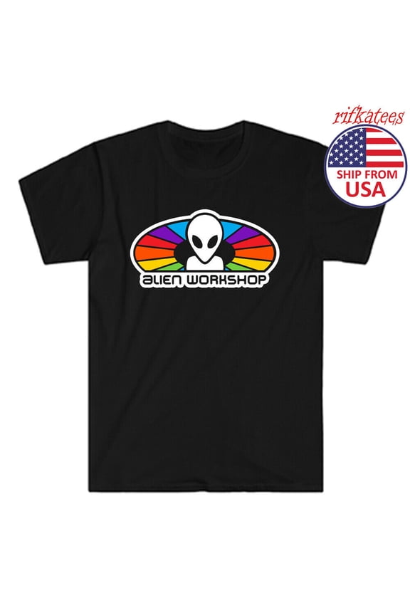 Alien Workshop Men's Black T-Shirt Size S to 5XL