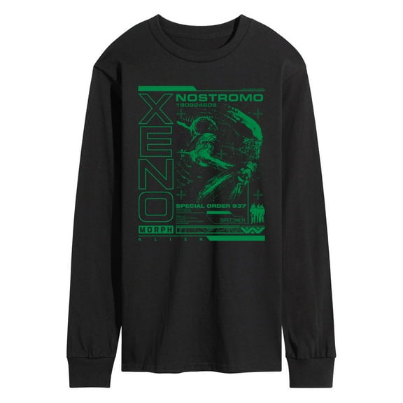Alien - Xenomorph Dark Digital - Men's Long Sleeve Graphic T-Shirt