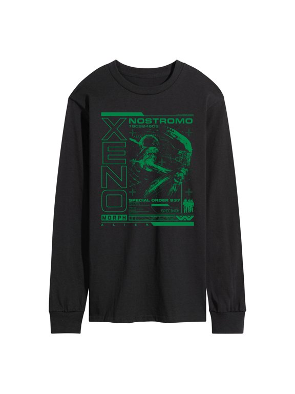 - Xenomorph Dark Digital Men's Long Sleeve Graphic T-Shirt