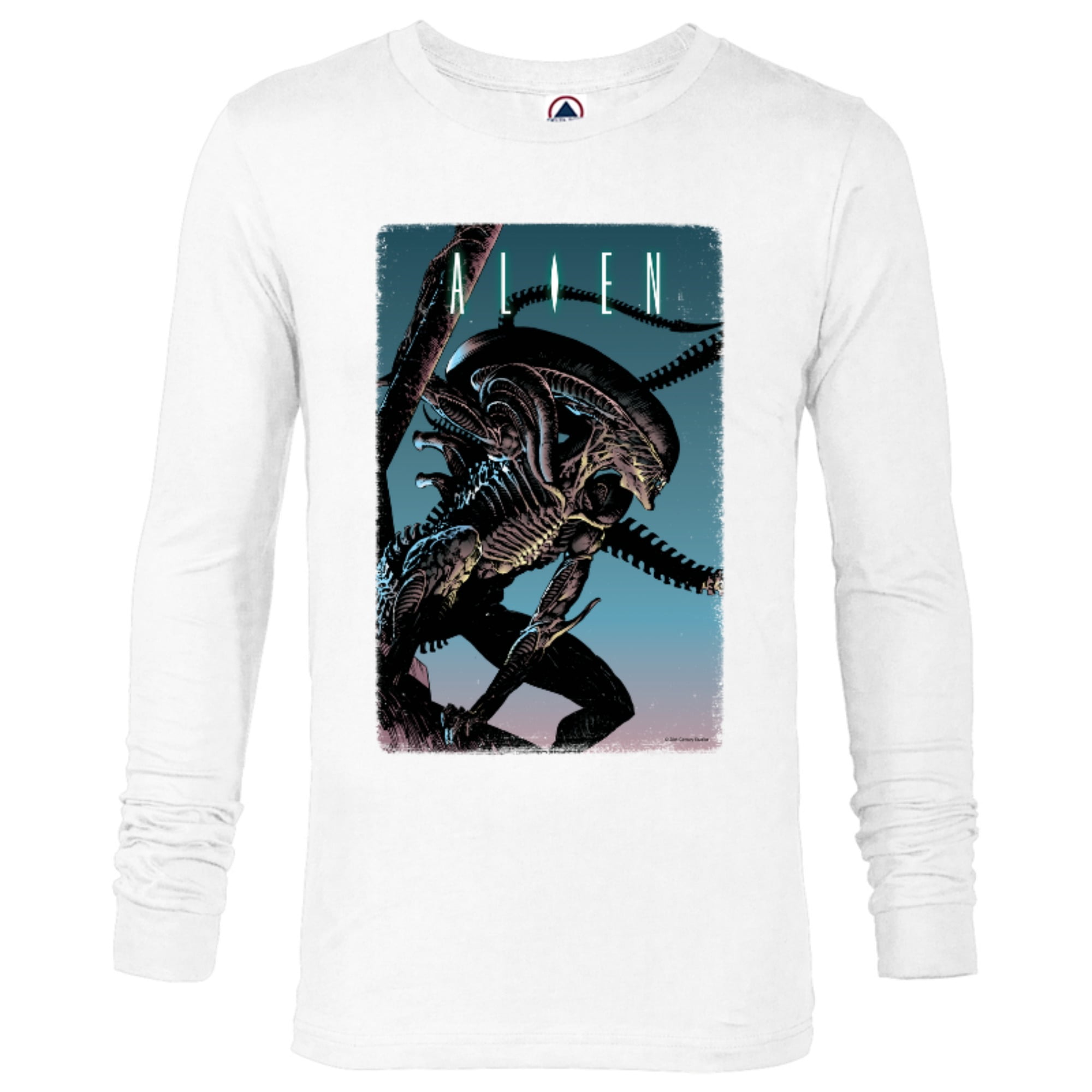 Alien Xenomorph Illustrated Poster - Long Sleeve T-Shirt for Men ...