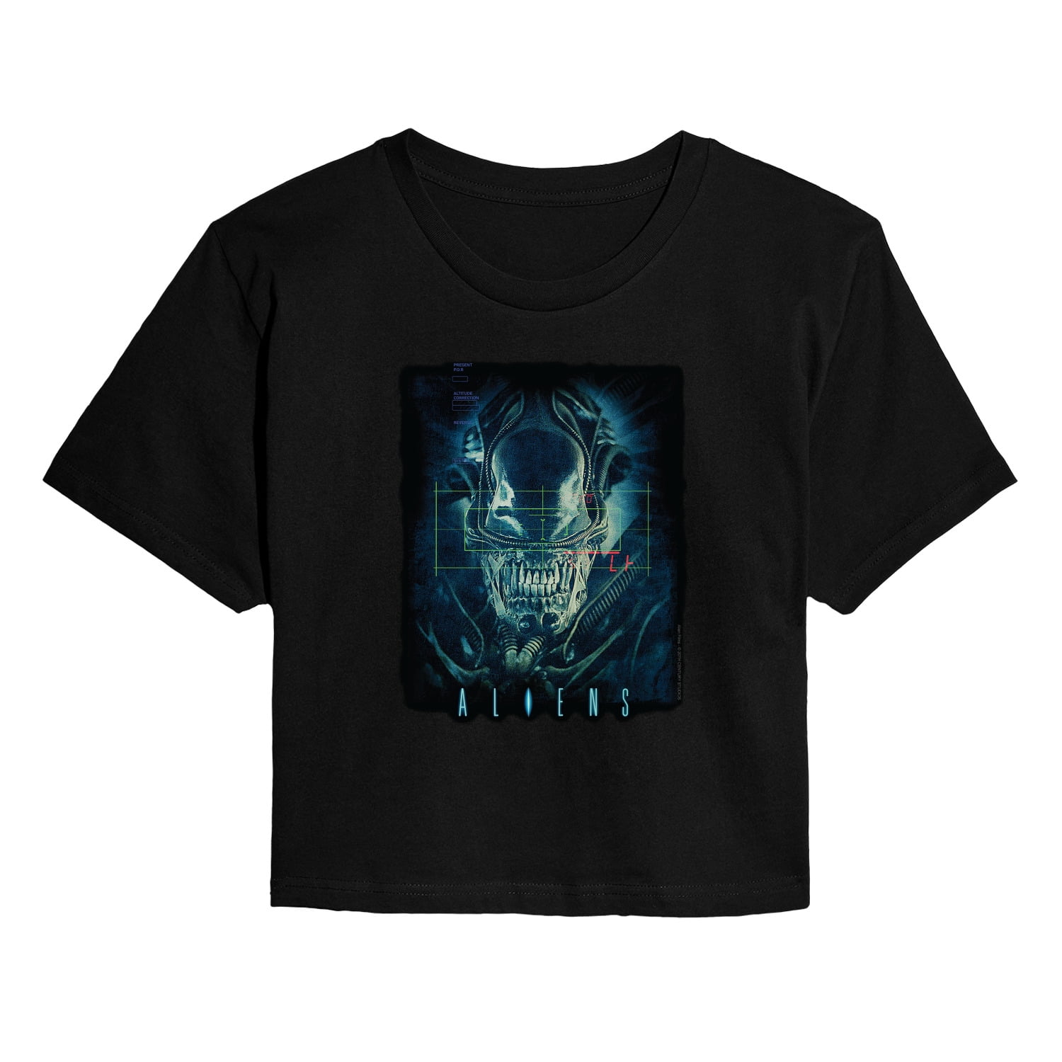 Alien - Xenomorph - Juniors Cropped Graphic T-Shirt - Walmart.com