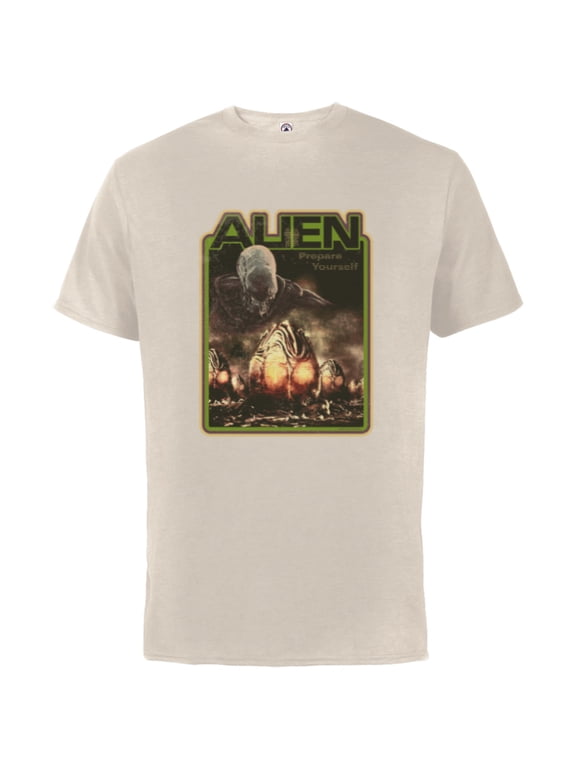 Xenomorph Prepare Yourself Retro - Short Sleeve Cotton T-Shirt for Adults - Customized-Putty