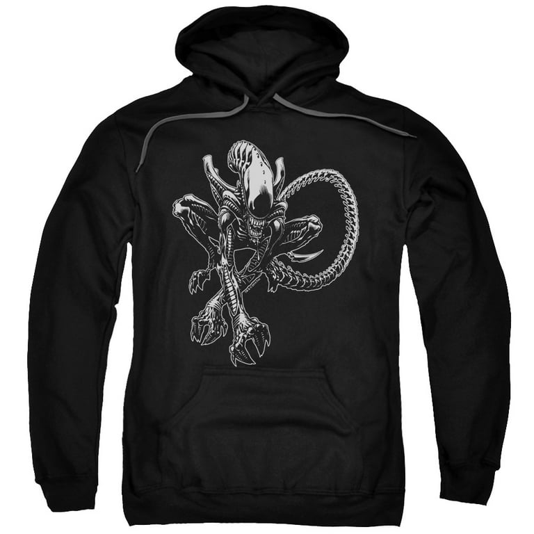 Alien Men's Xenomorph Hooded Sweatshirt Small Black