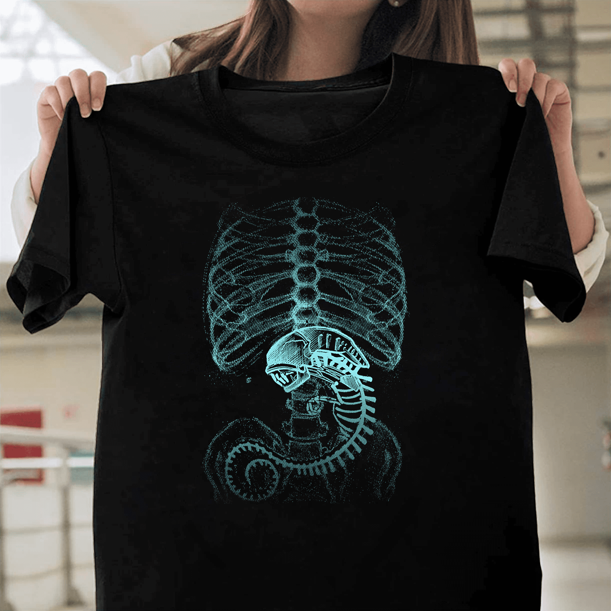 Alien Xenomorph X Ray Anatomy Sci Fi Horror Movie HR Giger Art ...