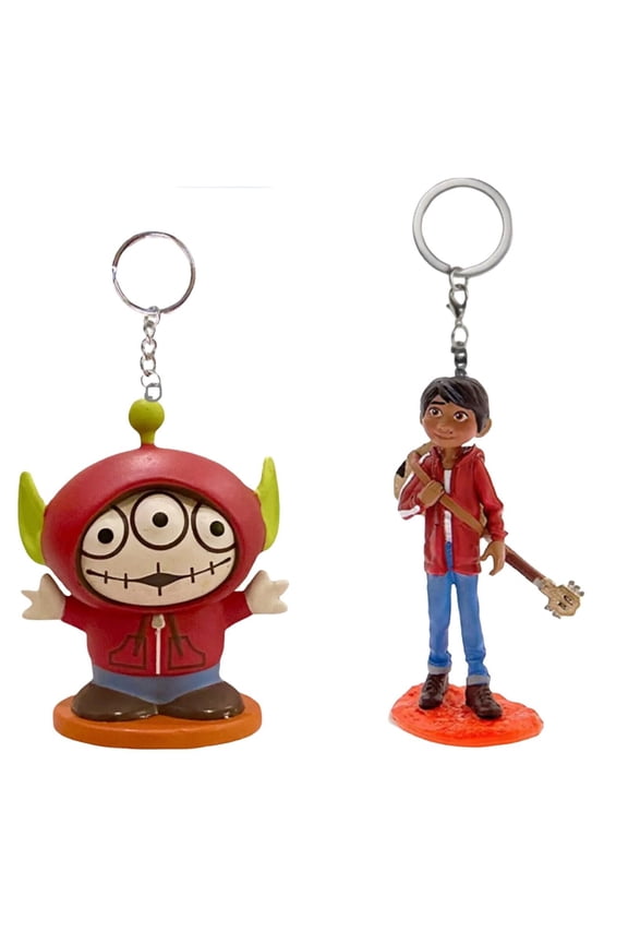Alien as Miguel & Boy Coco PVC Key Ring Keychain Figure Figurine New