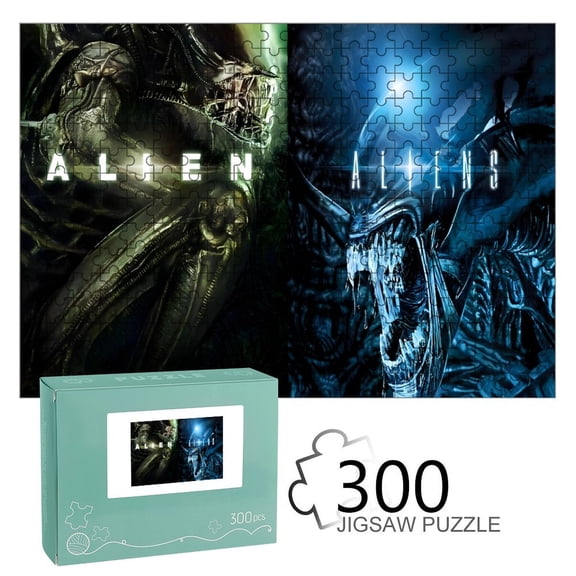 Alien-themed Wooden jigsaw Puzzle for home Decoration or gift for fans friend,family.300pc