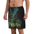 Alien vs Predator Men's Beachwear Summer Holiday Swim Trunks Cute