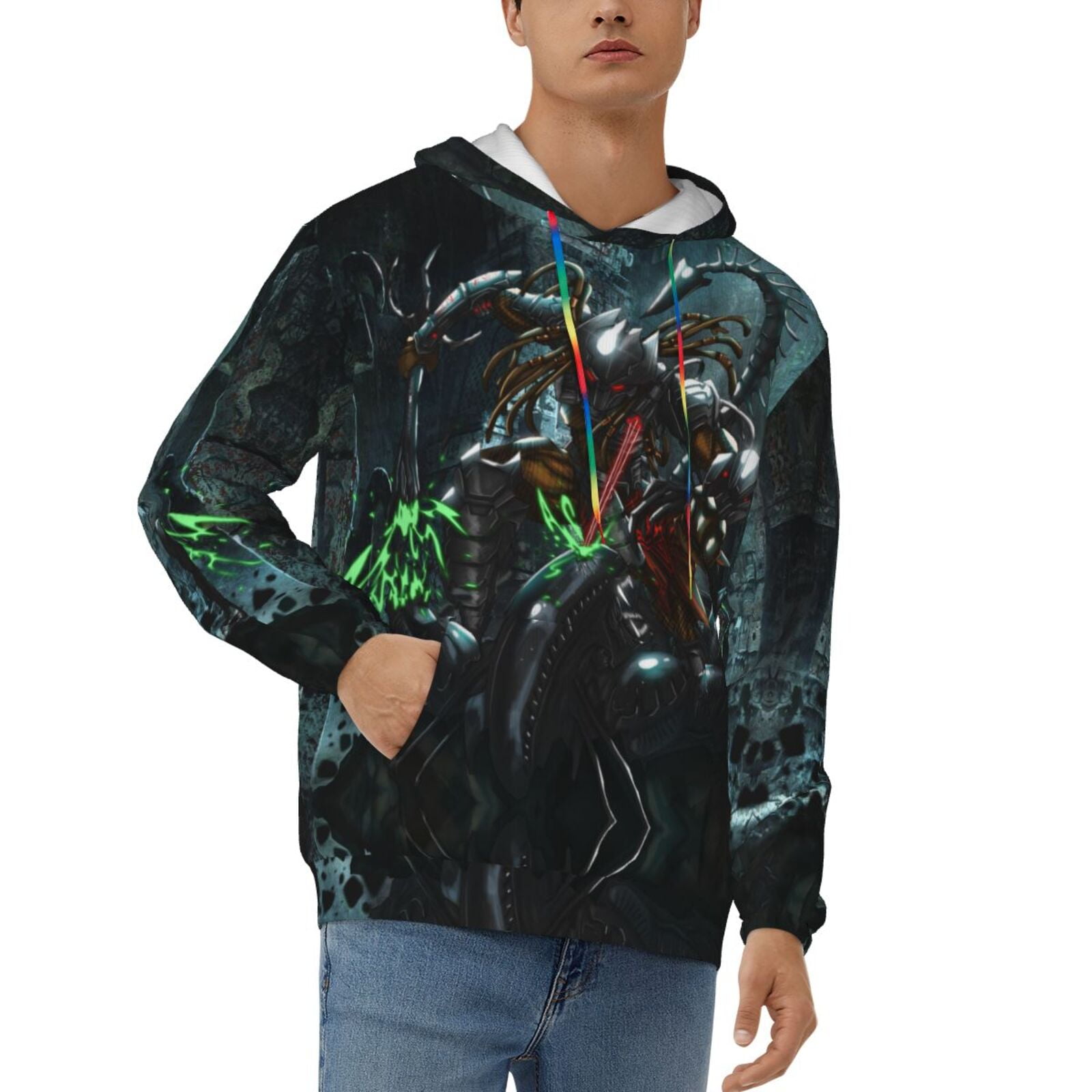 Alien vs Predator Xenomorph Unisex Men's/Women's Cartoon Hoodie Fashion