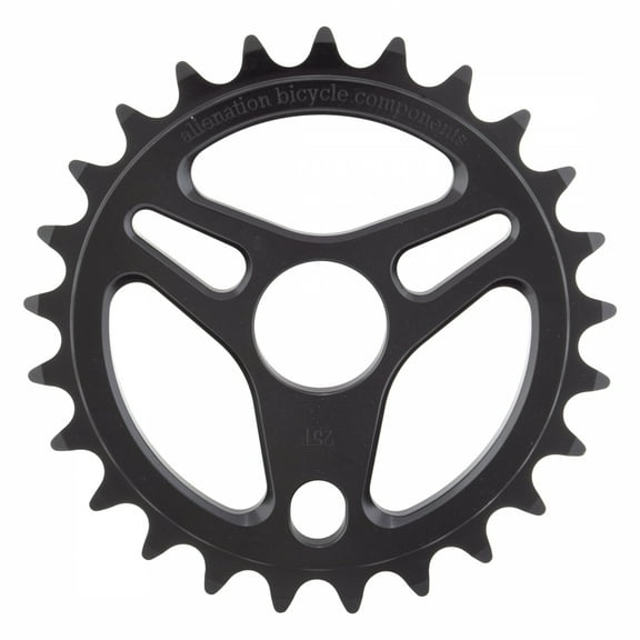 Alienation Enterprise Chainring 25T 1pc 1/8in Steel Black BMX Bike