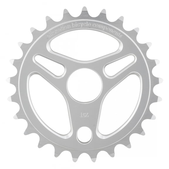 Alienation Enterprise Chainring 25T 1pc 1/8in Steel Silver BMX Bike