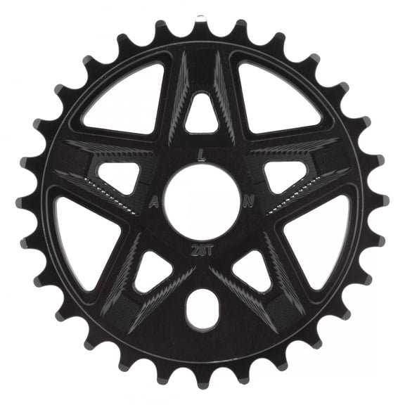 Alienation Lynx Chainring 25t 1pc 1/8 Aluminum Black BMX Bike