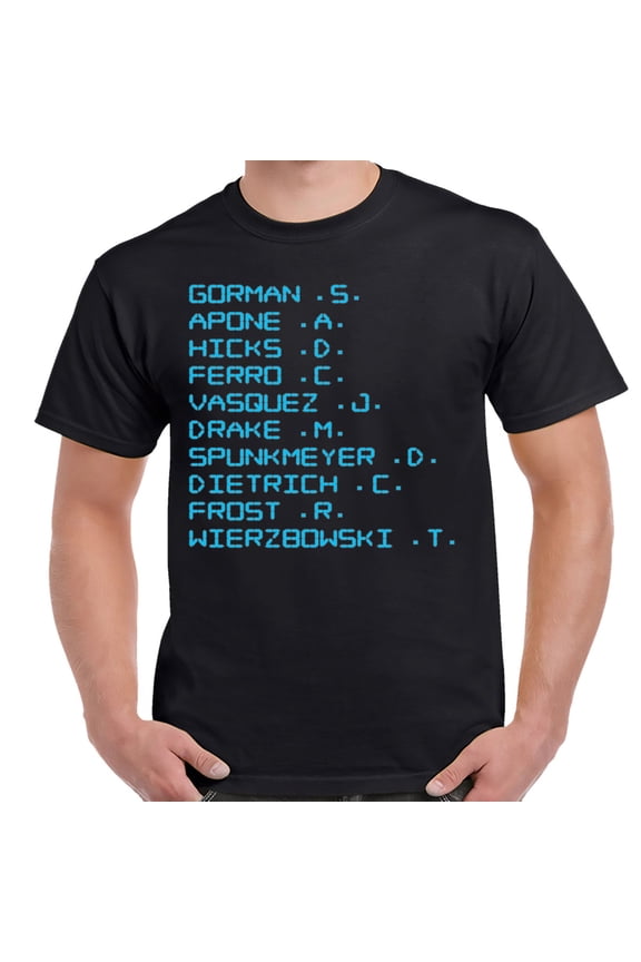 Aliens Colonial Marines Names T-Shirt-Large