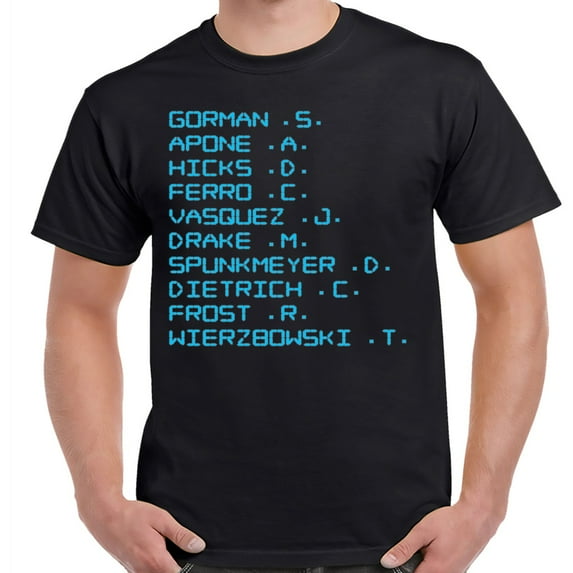 Aliens Colonial Marines Names T-Shirt-Small