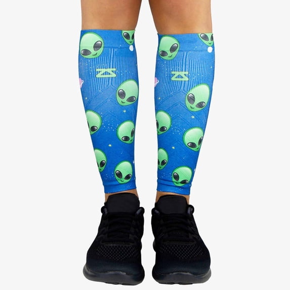 Aliens Compression Leg Sleeves S/M / Blue