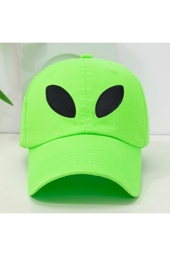 Aliens Embroidered Polyester Baseball Cap for Men and Women with Sunblock for Children and Adults