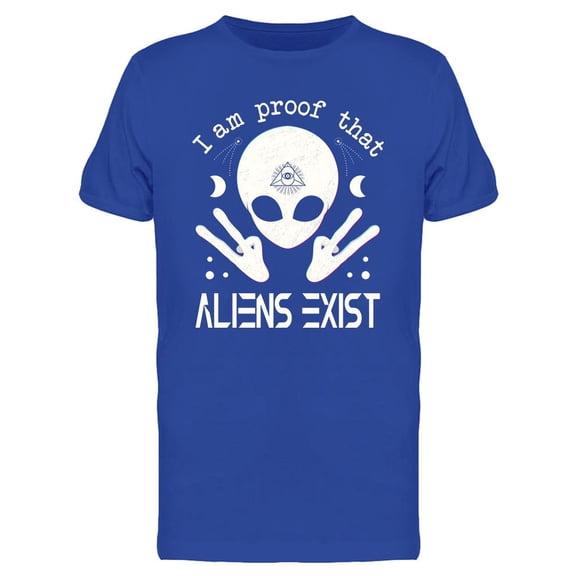 Aliens Exist Design T-Shirt Men -Image by Shutterstock, Male Medium