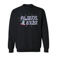 thumbnail image 1 of Aliens Exist Slogan Sweatshirt Women -Image by Shutterstock, Female 4X-Large, 1 of 4
