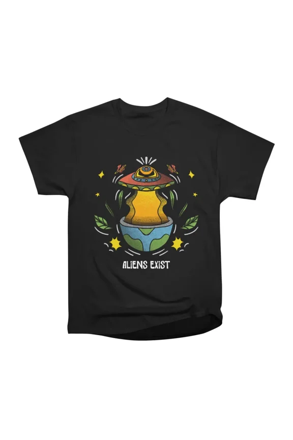 Aliens Exist T-Shirt Tee Gift For Him Merch For Her Apparel For Friend